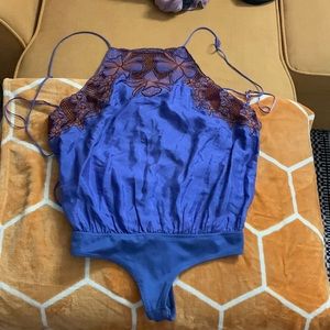 Free People purple bodysuit small